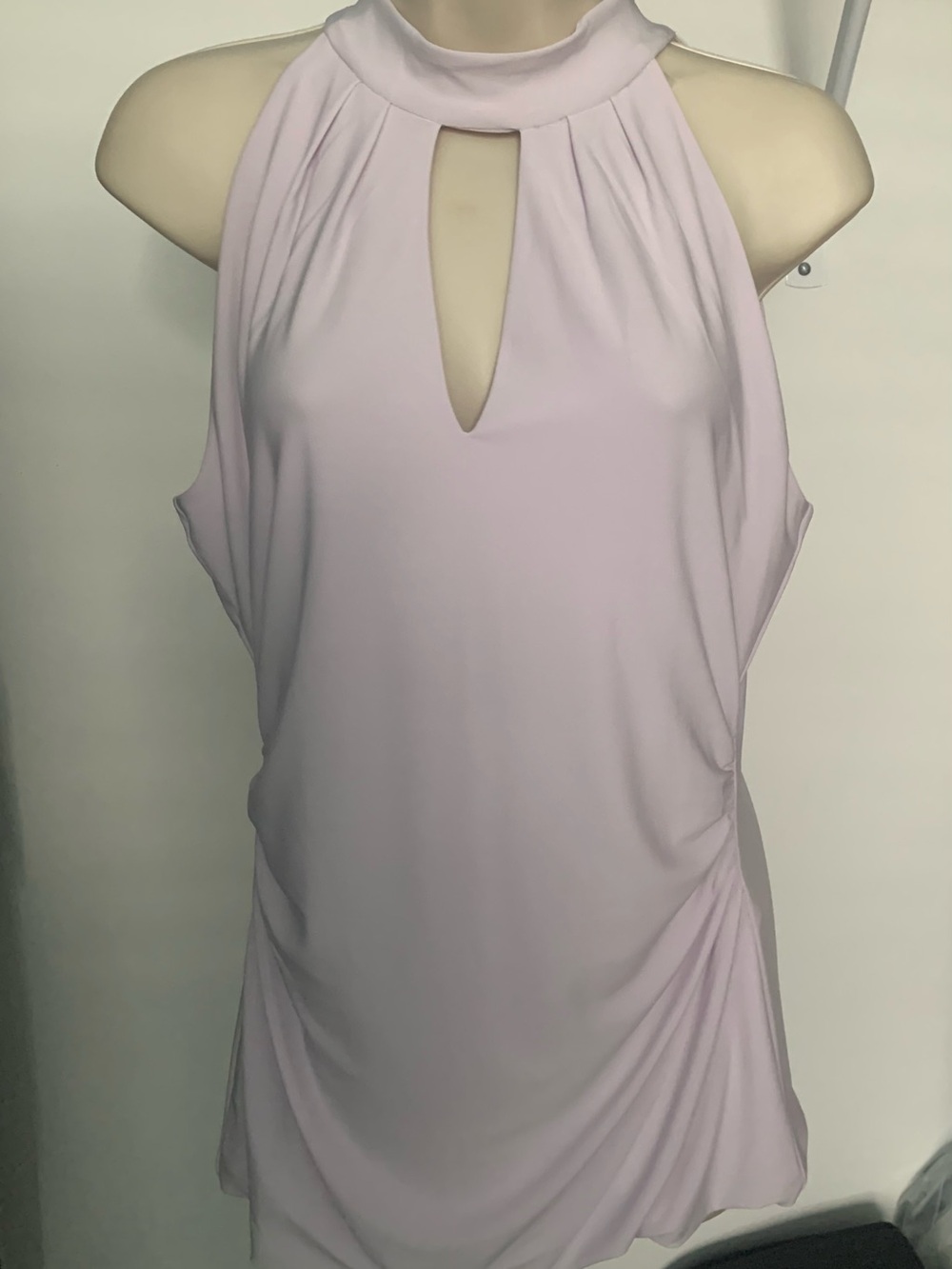 White House Black Market Pale Lavender Blouse - M